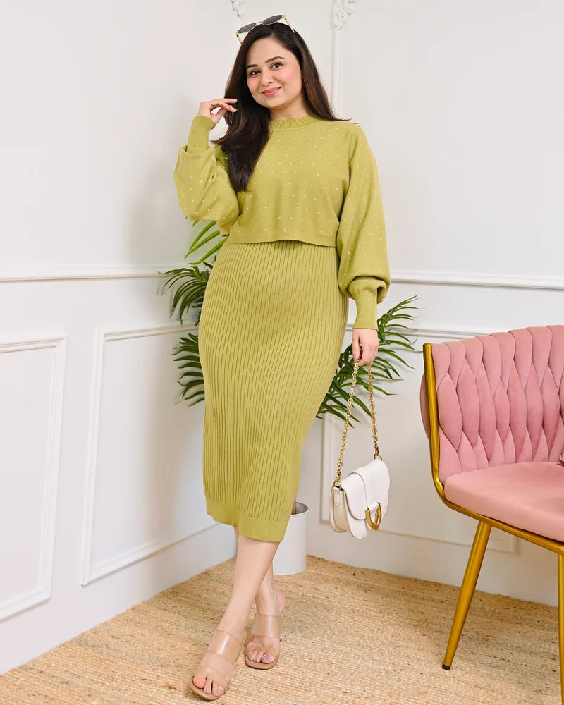 Limerick Muse Winter Woollen Midi Dress