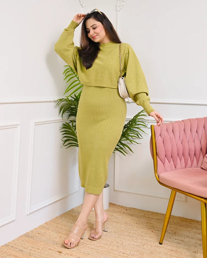 Limerick Muse Winter Woollen Midi Dress