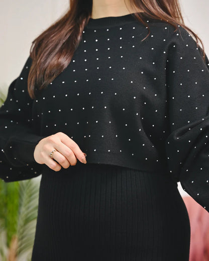 Maison Noir Winter Woollen Midi Dress