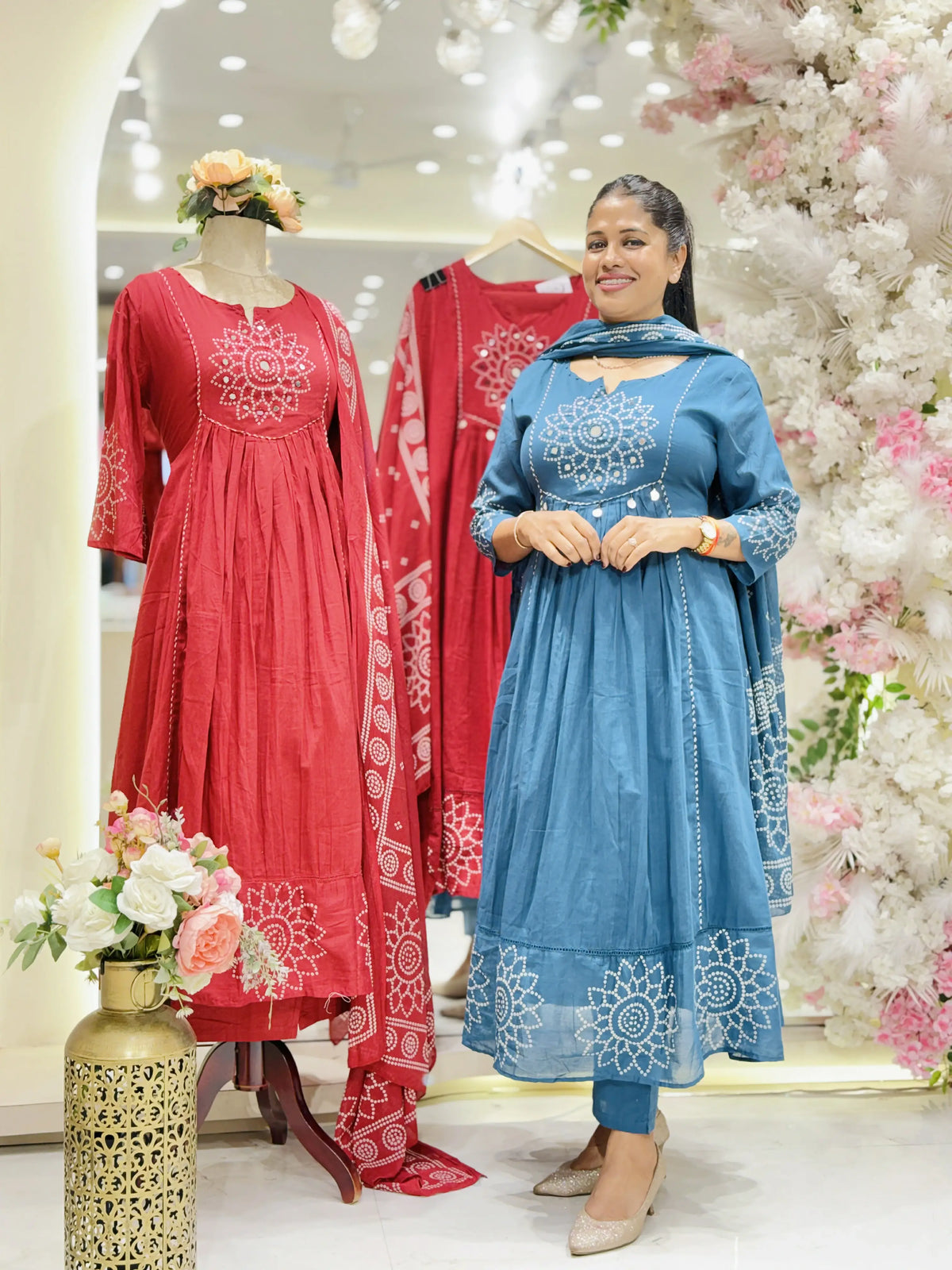 Noor-e-Zareen Cotton Anarkali Suit Set