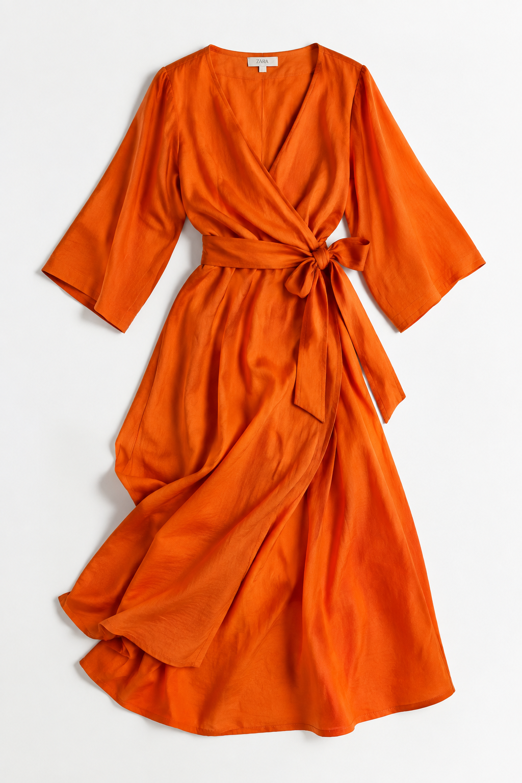 Rust Orange Floral Cotton Fabric Suit Set with Dupatta